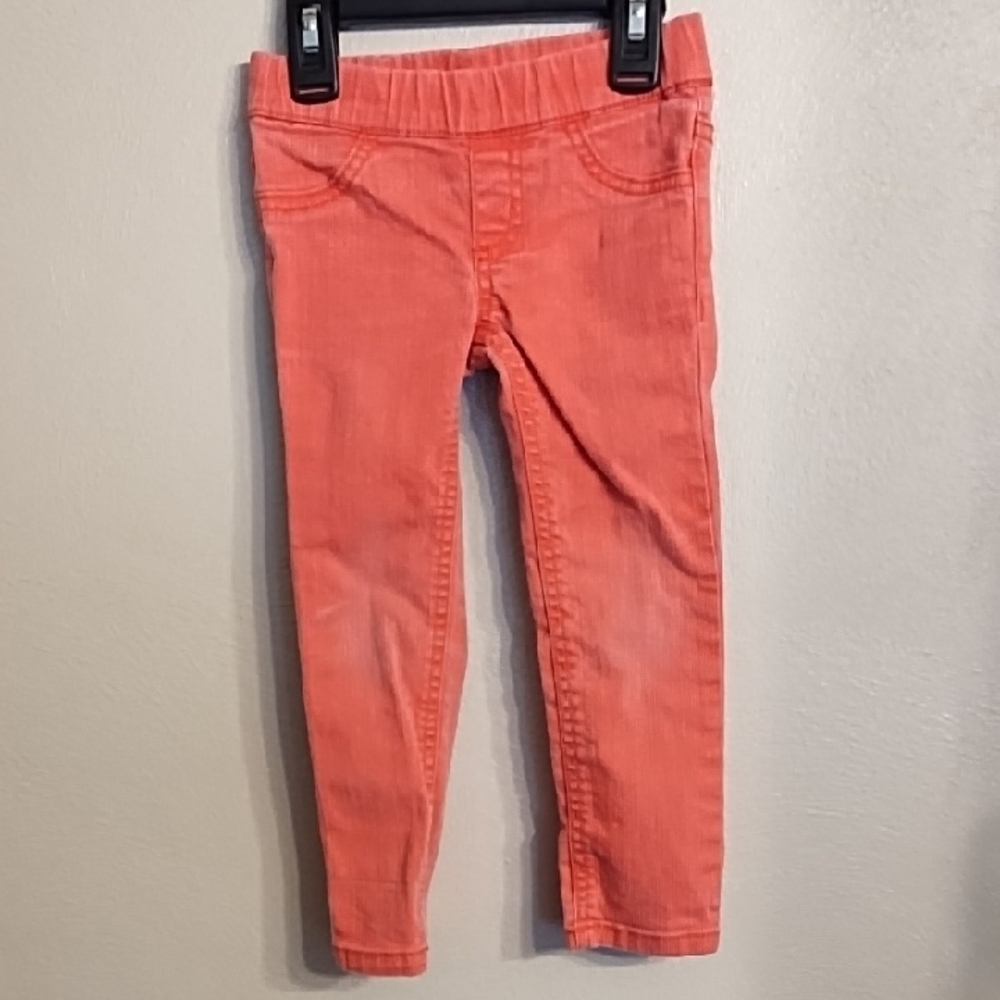 Crazy 8 Pink Leggings Stretchy Ankle-Length